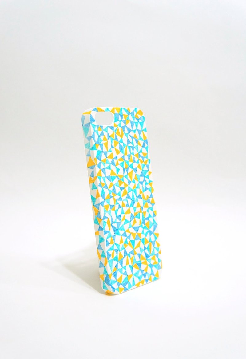 【三角思维】iphone 5/5S 手绘手机殻 可定制化 - 手机壳/手机套 - 塑料 蓝色