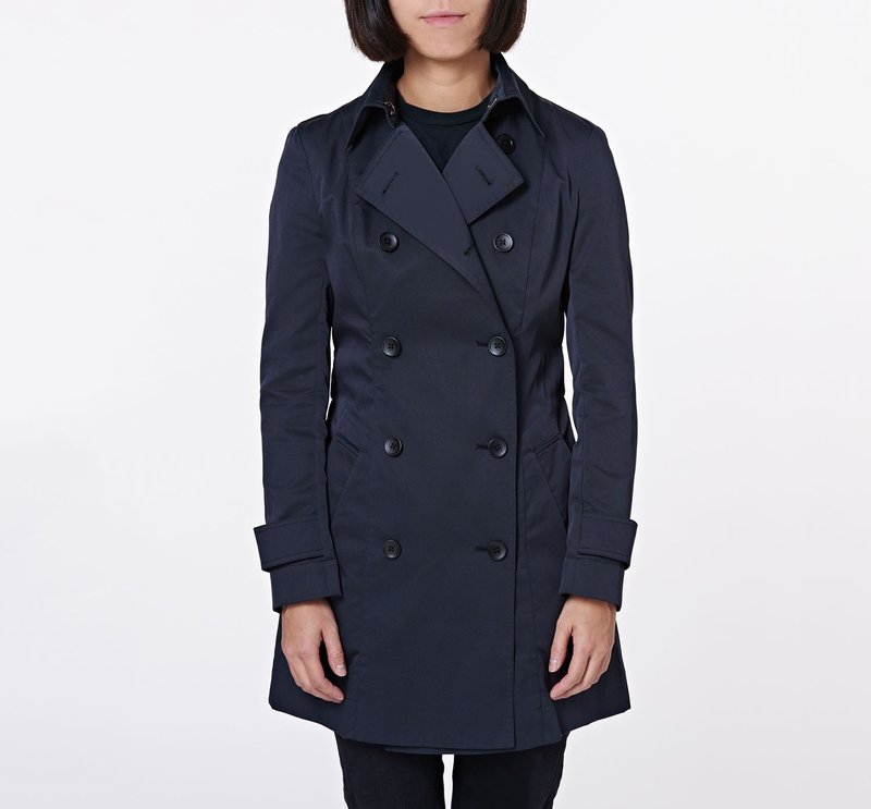 防泼水经典风衣 黑 - 女装西装外套/风衣 - 其他材质 黑色