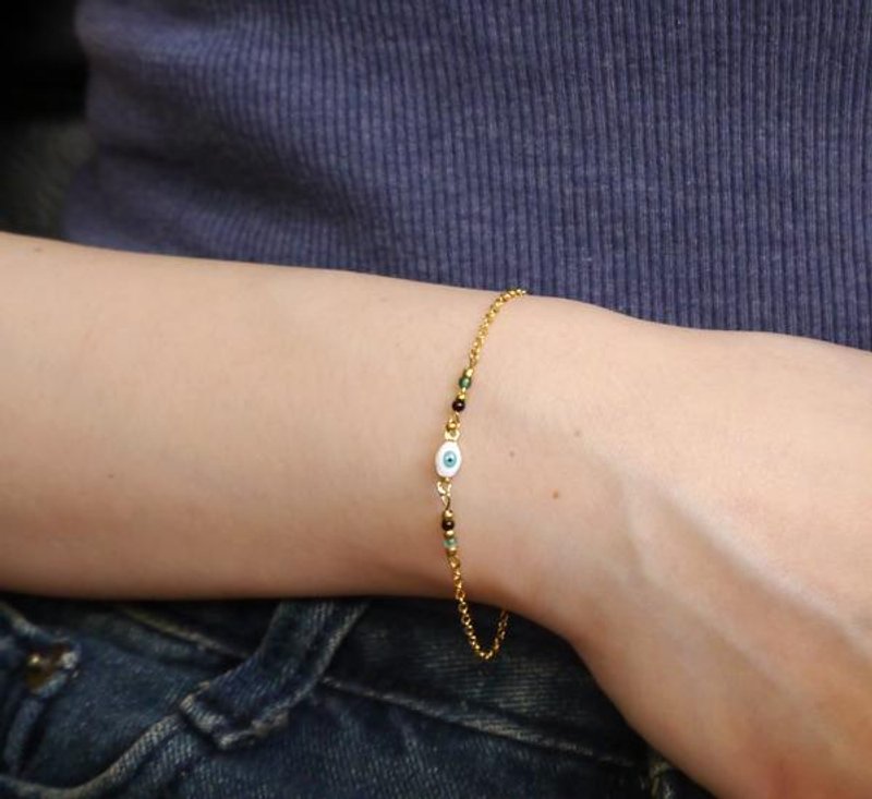 细链系列/埃及风眼球手链 - 手链/手环 - 其他材质 金色