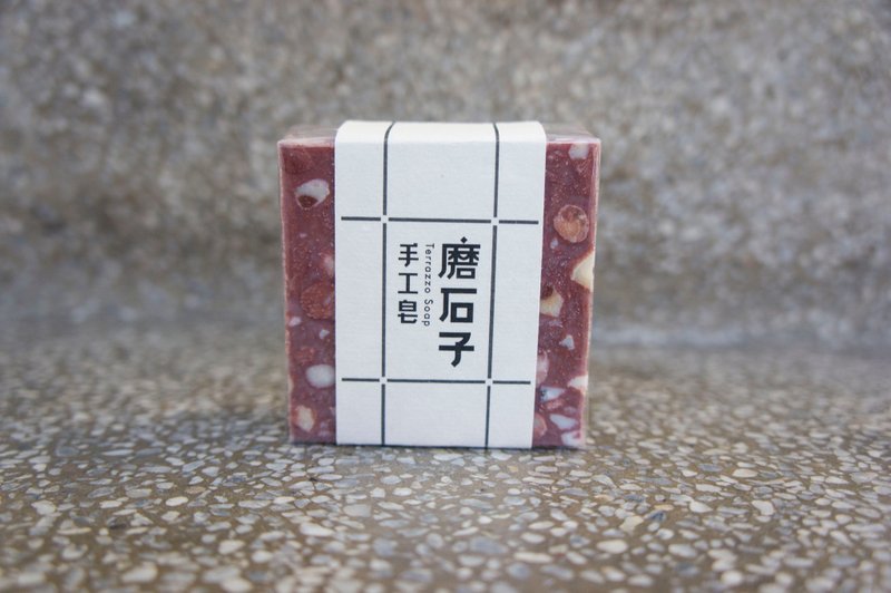 Handmade Taiwan Terrazzo Soap 台湾磨石子手工皂 - 猪肝红 - 肥皂/手工皂 - 其他材质 红色