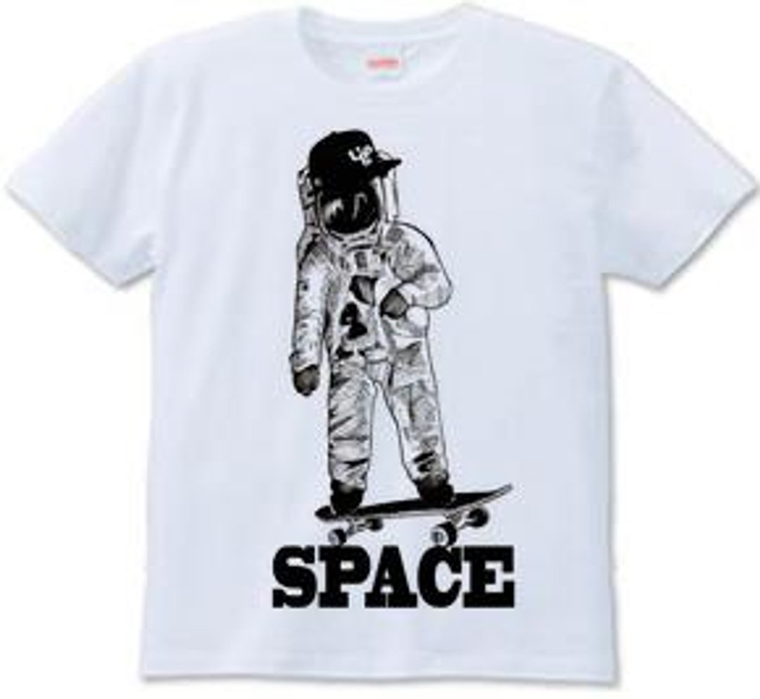 Space Skateboarder (6.2oz) - 男装上衣/T 恤 - 其他材质 
