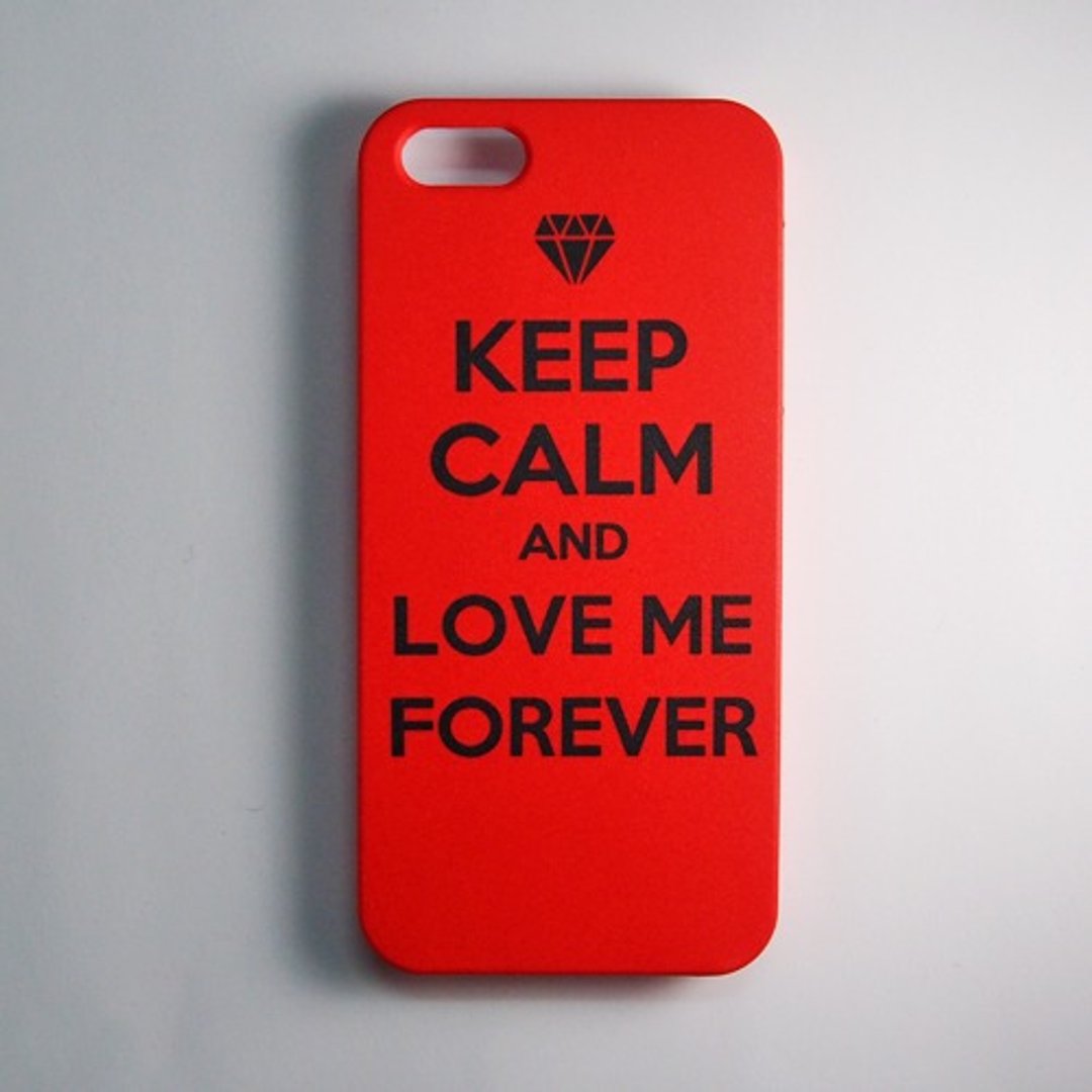 SO GEEK 手机壳设计品牌 THE KEEP CALM GEEK LOVE ME FOREVER款 - 手机壳/手机套 - 塑料 红色