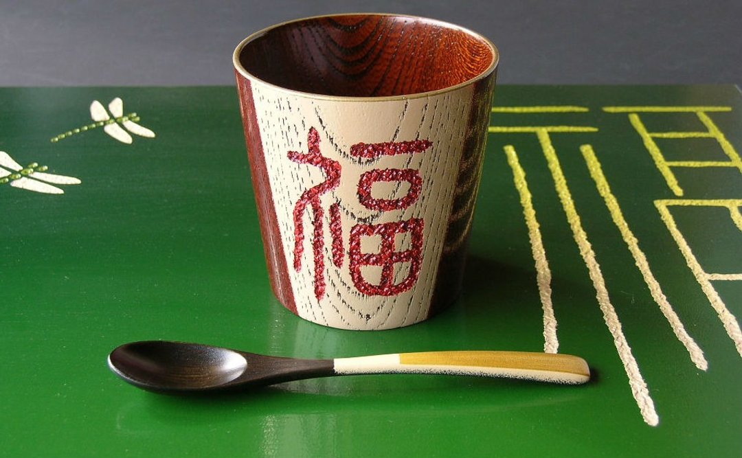 福字免费杯（福） - 茶具/茶杯 - 木头 红色