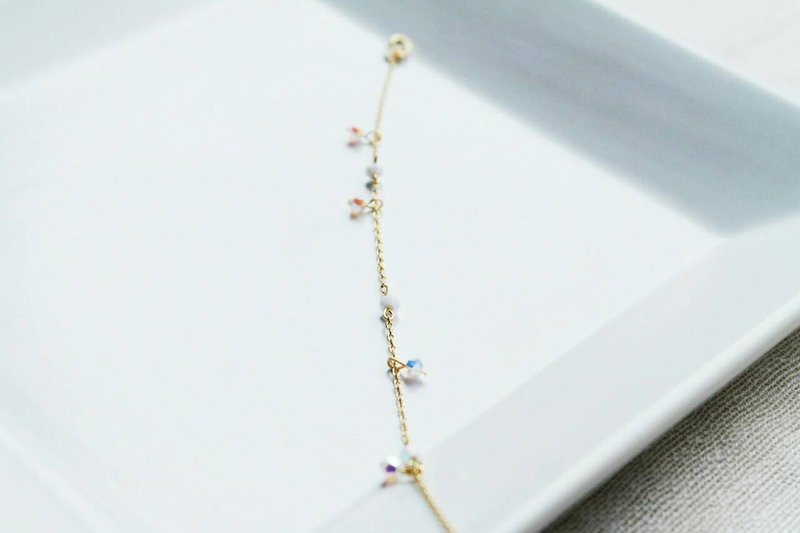 ::女孩系列:: 经典版公主 滑动细手链 - 手链/手环 - 宝石 