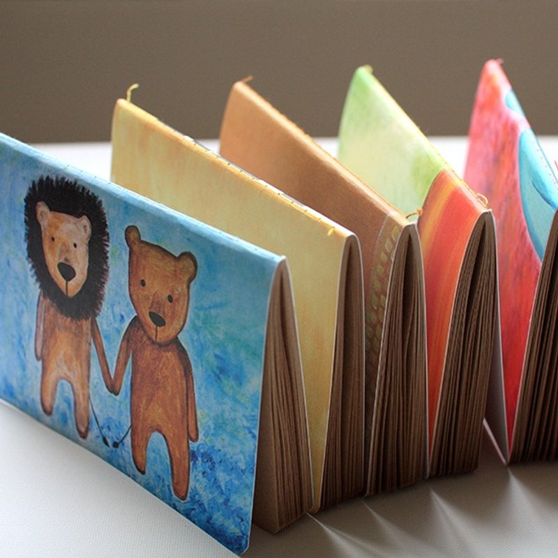 小笔记本 ∣ 口袋小本儿套组-共5本(赠圈圈小花贴纸1入) - 笔记本/手帐 - 纸 多色