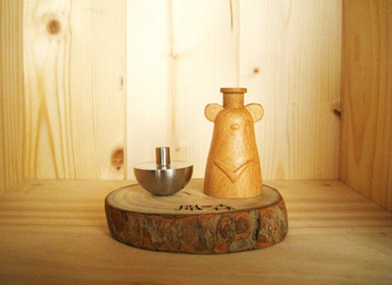 闻森笛－动物系列｜台湾黑熊（立体雕刻原木版）卡祖笛 KAZOO - 木工/竹艺/纸艺 - 木头 金色