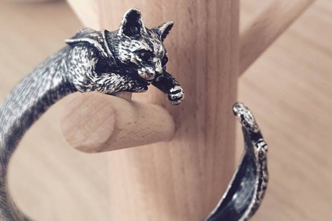 纯银猫咪手环 - 手链/手环 - 其他金属 