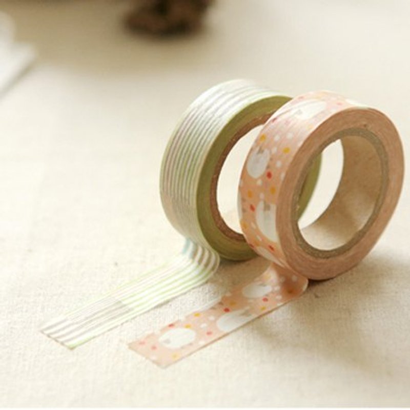 Dailylike 和纸胶带(2入) 40-Comfy,E2D54586 - 纸胶带 - 纸 多色