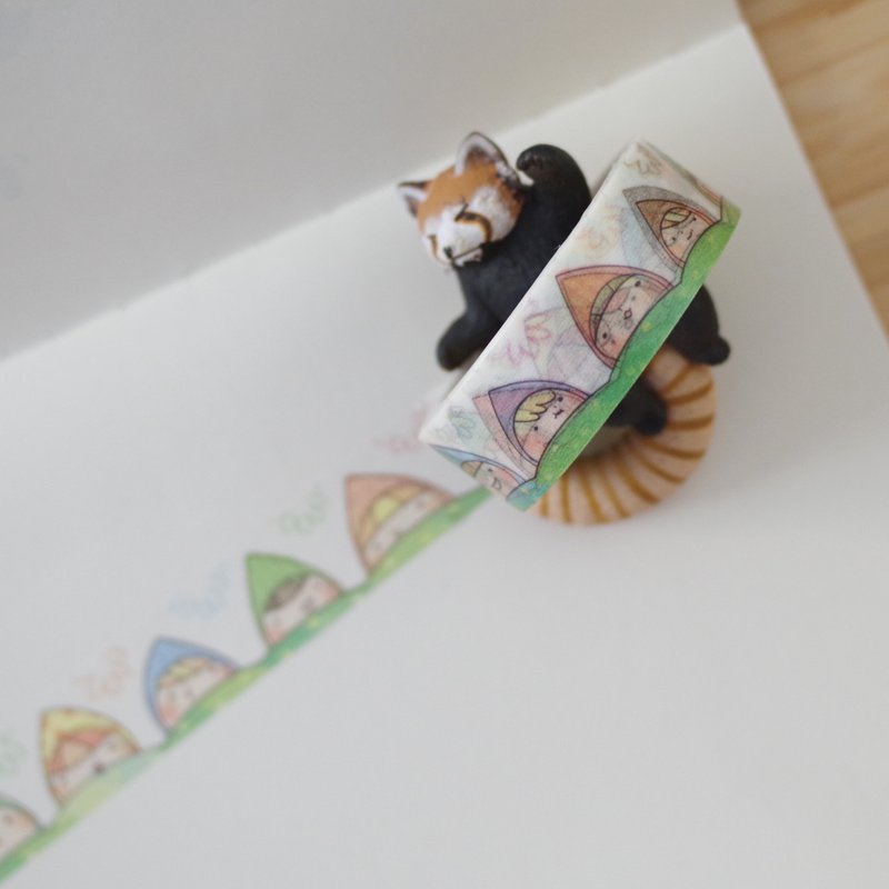 绚太宇宙│春日の小小人 纸胶带 - 纸胶带 - 纸 