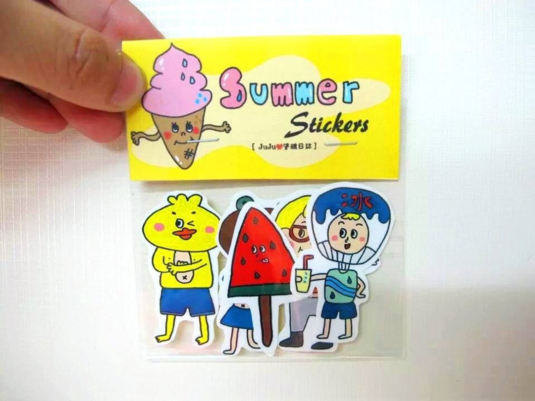 SUMMER夏日贴纸包 - 贴纸 - 纸 多色