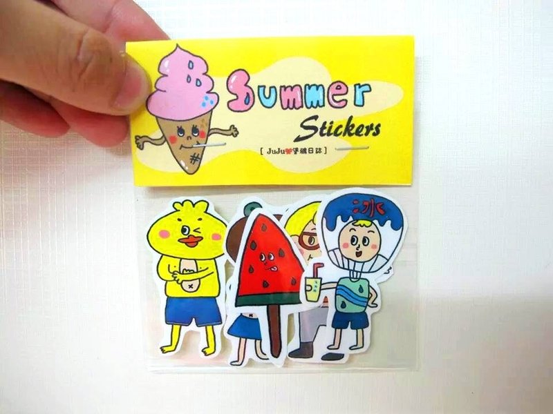 SUMMER夏日贴纸包 - 贴纸 - 纸 多色