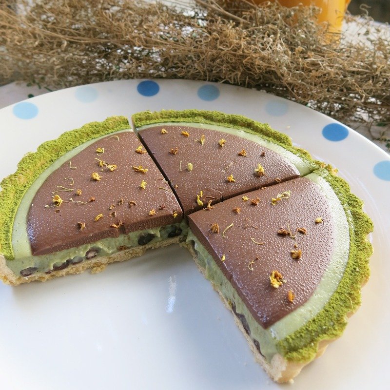 节气限定-“爱吃鱼的狗”北埔擂茶红豆甜派 - 咸派/甜派 - 新鲜食材 绿色