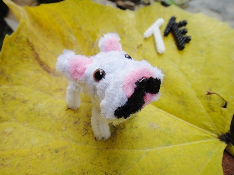 随行宠物 法国斗牛犬 大头Q版 - 玩偶/公仔 - 其他材质 白色