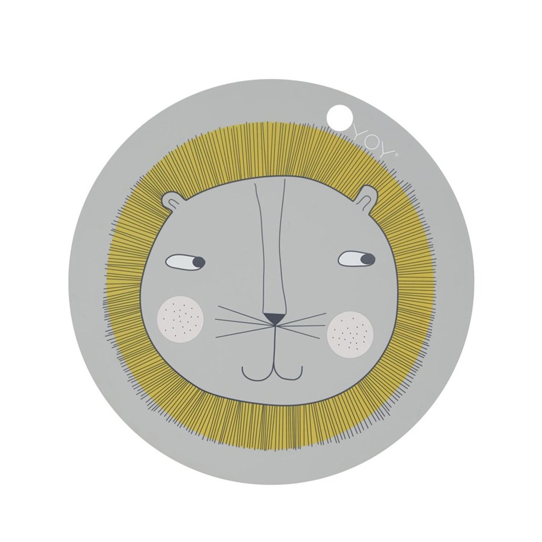 Lion 狮子硅胶餐垫 | OYOY - 餐垫/桌巾 - 硅胶 灰色