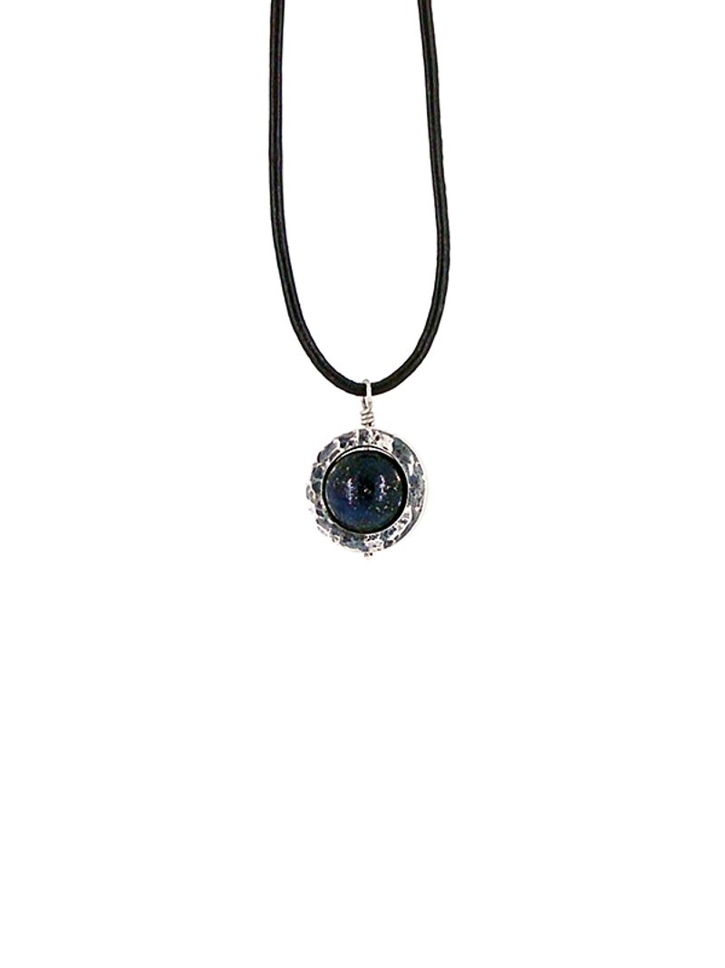 原生系列  青金石纯银设计坠饰 - 项链 - 其他金属 蓝色