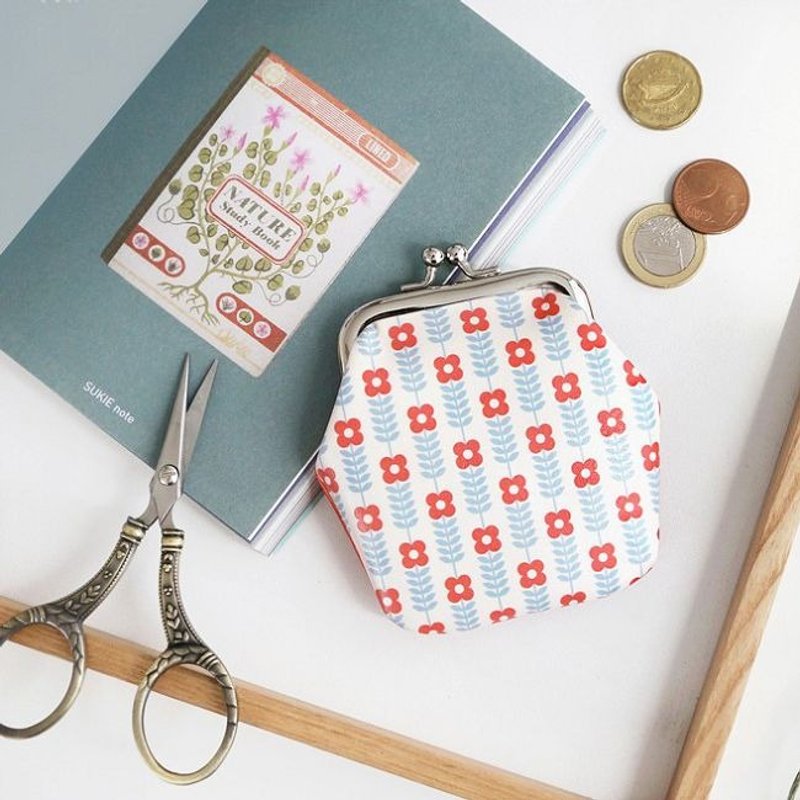 出清特价-小春日和口金皮革零钱包-三色堇,ICO83832 - 零钱包 - 真皮 多色