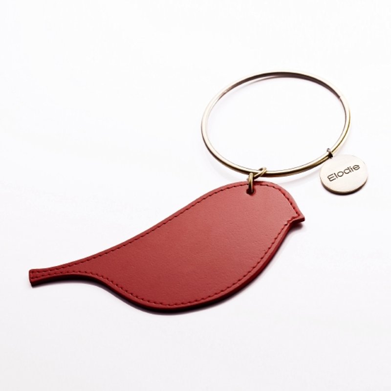 圣诞交换礼物。法式吊饰。限量饰品。生日礼物。女生礼物。定情礼物。浪漫巴黎。布袋鸟吊饰 Accessories - 吊饰 - 真皮 红色