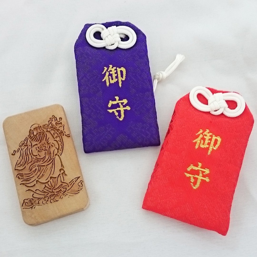 ㊣印度老山檀香木－日本御守袋【达摩祖师】 - 其他 - 其他材质 紫色