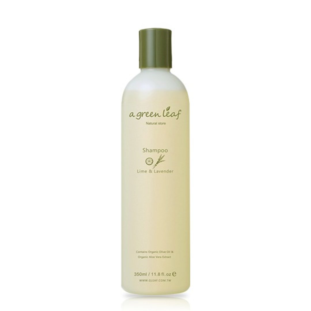 【 a green leaf  一片绿叶 】莱姆薰衣草洗发露350ml - 手足保养 - 植物．花 绿色