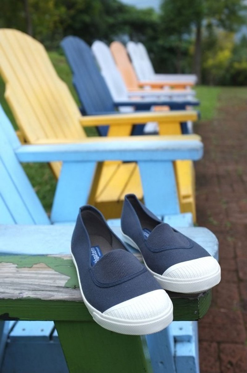 Southgate 南登机口 ANN-灰蓝-超方便穿脱帆布鞋 - 女款休闲鞋 - 其他材质 蓝色