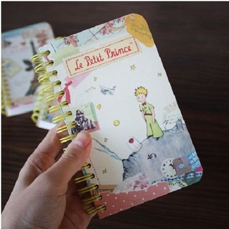 Dessin x 7321 Design-经典童话环装条纹记事本(S)-小王子,7321-02863 - 笔记本/手帐 - 纸 多色