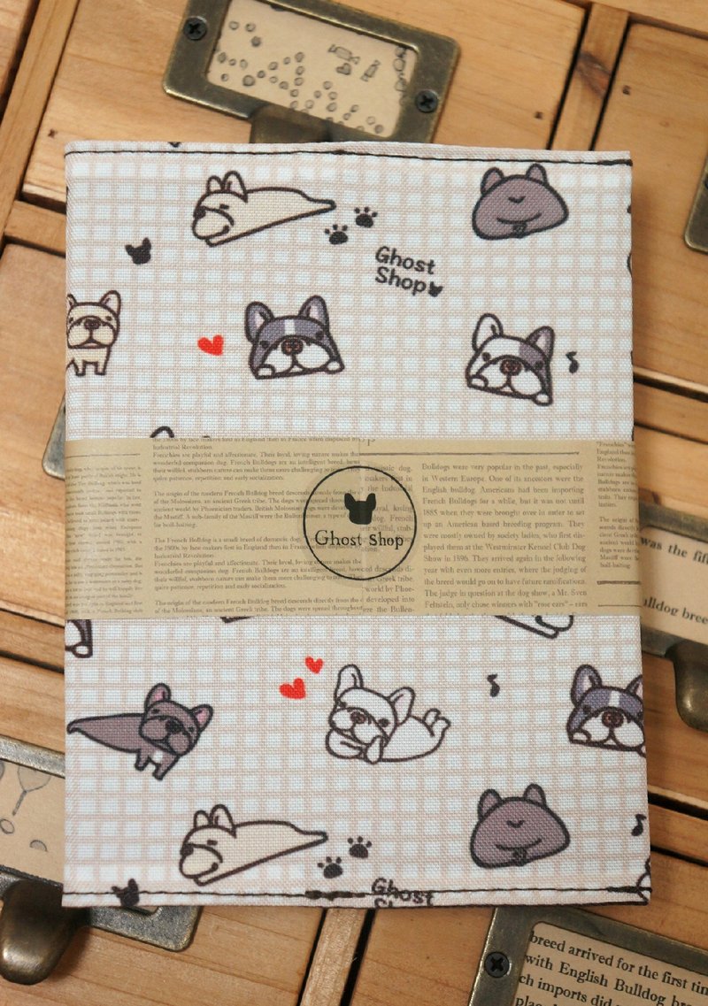 (售完)手作日志本-法斗家族 - 笔记本/手帐 - 纸 卡其色