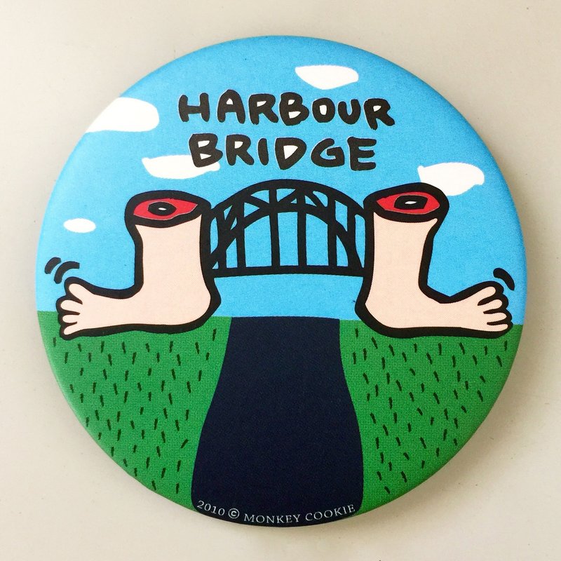 大磁铁 脚掌大桥 | MonkeyCookie - 冰箱贴/磁贴 - 其他金属 黄色