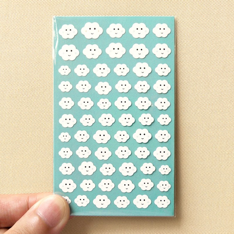 贴纸 2份组 - 贴纸 - 防水材质 白色