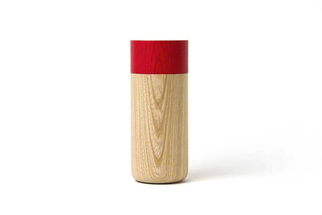 畑漆器店 - 密封罐 - TUTU (红色) L - 茶具/茶杯 - 木头 咖啡色