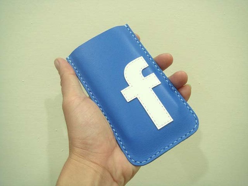 {Leatherprince 手工皮革} 台湾MIT 蓝色 FB iPhone 5 纯手工牛皮保护套 / FB iPhone 5 leather case ( Blue ) - 其他 - 真皮 