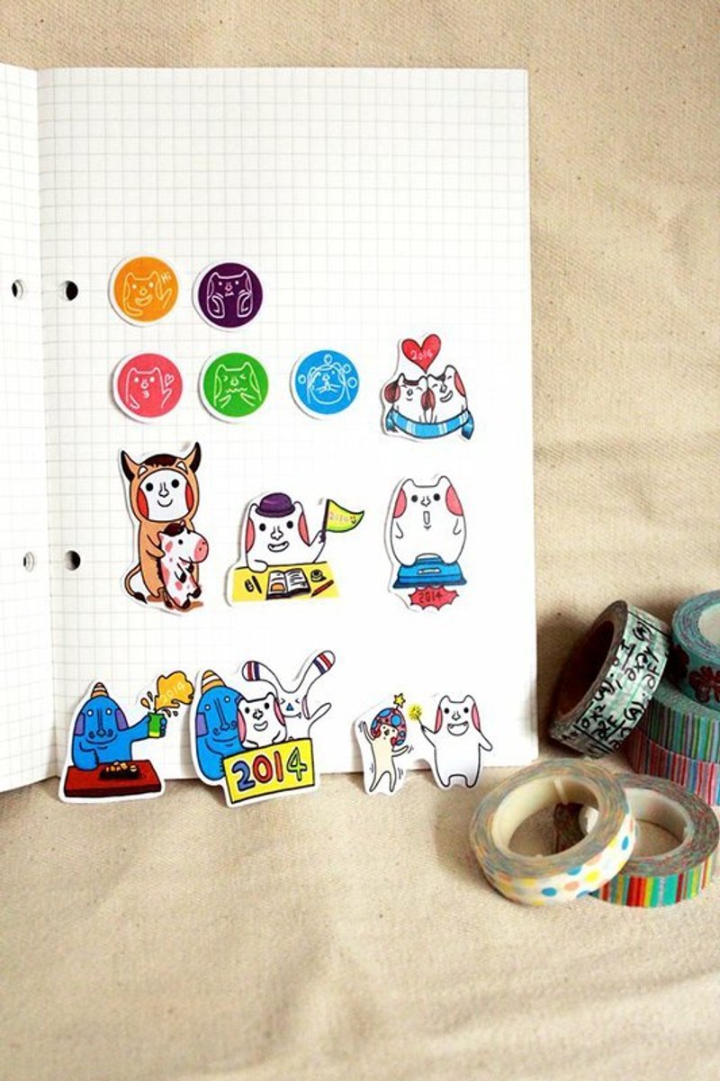 2014欢乐版*傻帽贴纸 - 贴纸 - 纸 