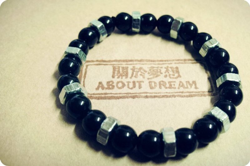 【梦想钢铁系列】坚定－说好一起走 - 手链/手环 - 其他材质 黑色