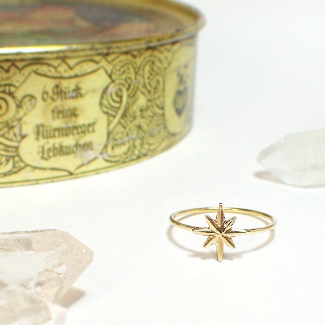 Twinkle Star Ring - 戒指 - 其他金属 金色