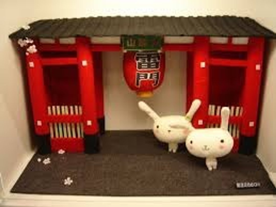 Bucute 经典日式场景/雷门+和服/定制款 - 玩偶/公仔 - 其他材质 粉红色