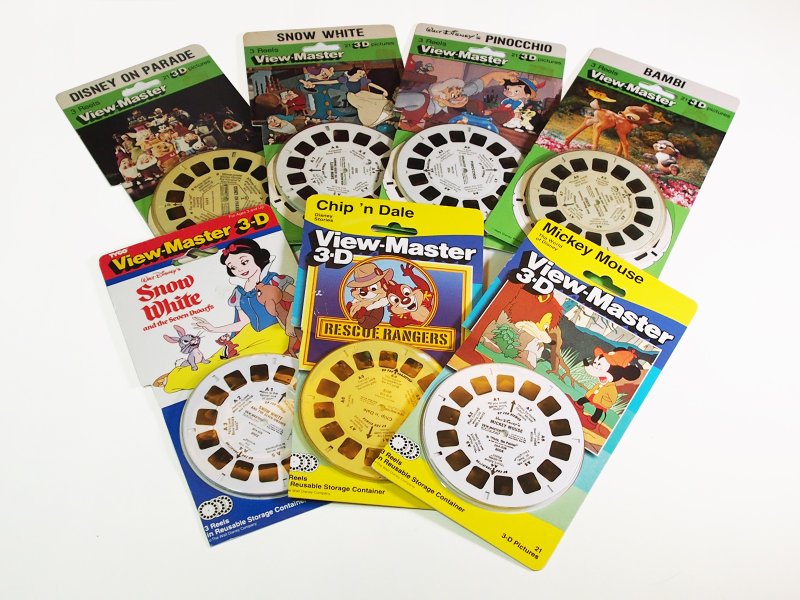 80年代 viewmaster 3D立体观片机底片 卡通片一组三张 - 其他 - 其他材质 多色
