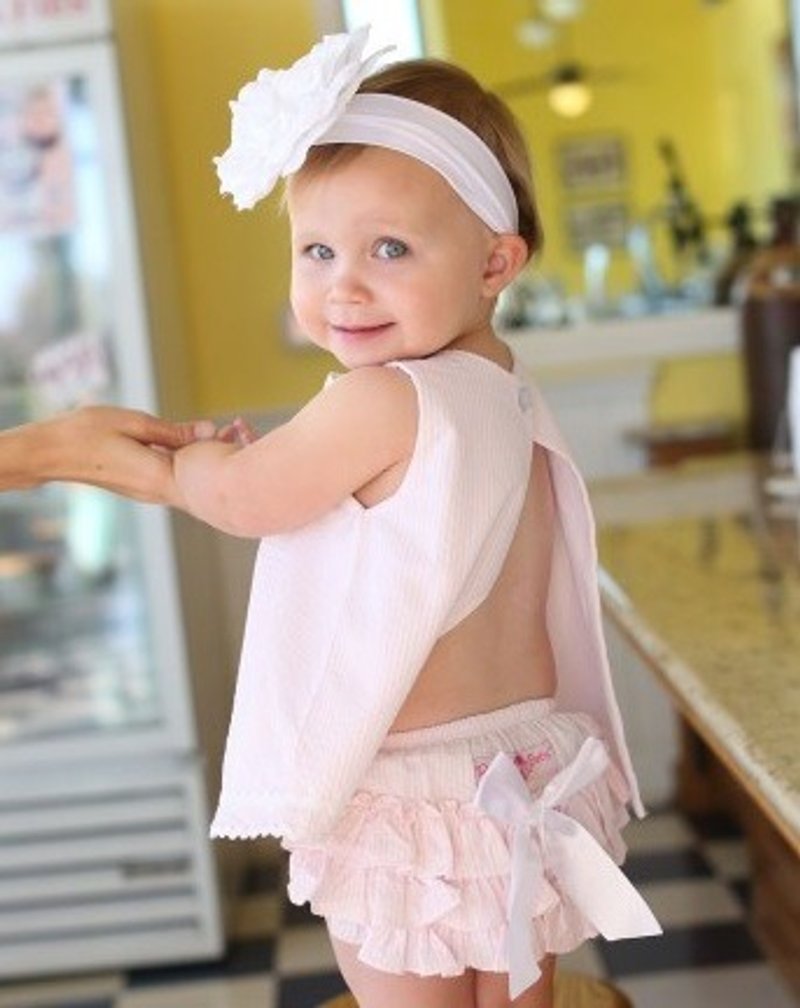 2015 春夏 大蝴蝶结浅粉色条纹 RuffleButt Bloomers - 其他 - 棉．麻 粉红色