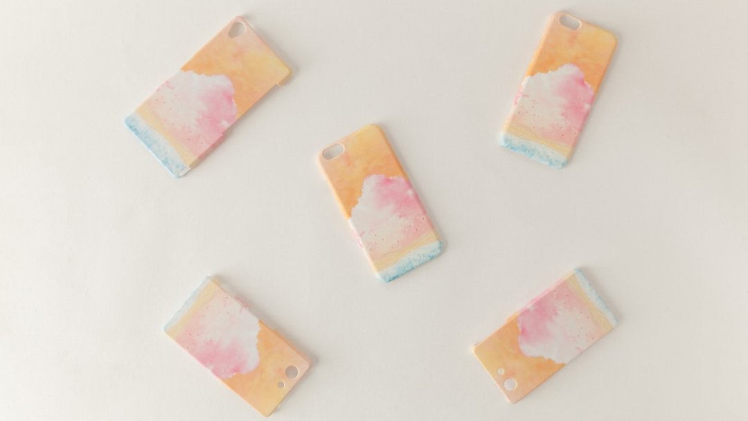 [Made to order] iPhone / Galaxy / Xperia Case "Pink, cloud" - 手机壳/手机套 - 塑料 粉红色