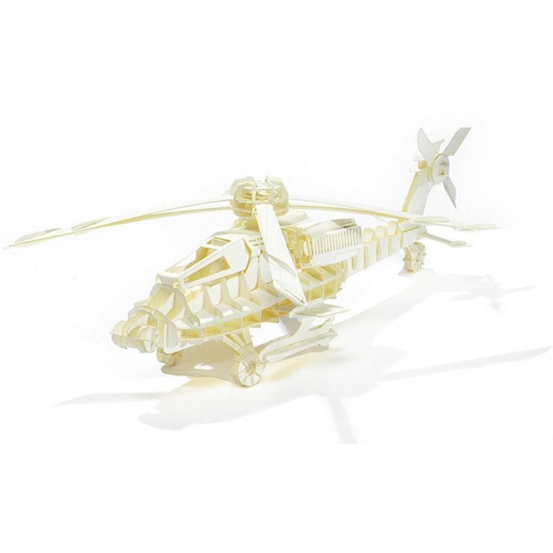 Papero纸风景 DIY迷你模型-直升机/Helicopter - 木工/竹艺/纸艺 - 其他材质 白色