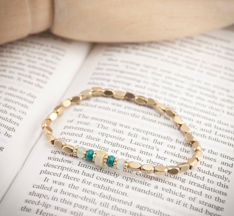 // La Don // 【弹性黄铜手链-青春】 - 手链/手环 - 其他金属 金色