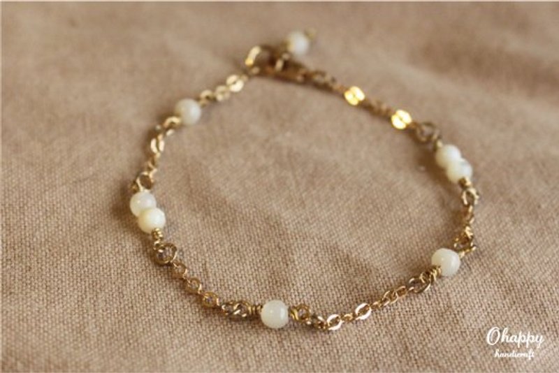 Ohappy 海滩手炼 - b2 - 手链/手环 - 宝石 白色