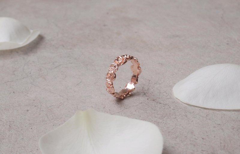 Herbarium【Rose is a rose is a rose 戒指#2】 - 戒指 - 其他金属 灰色