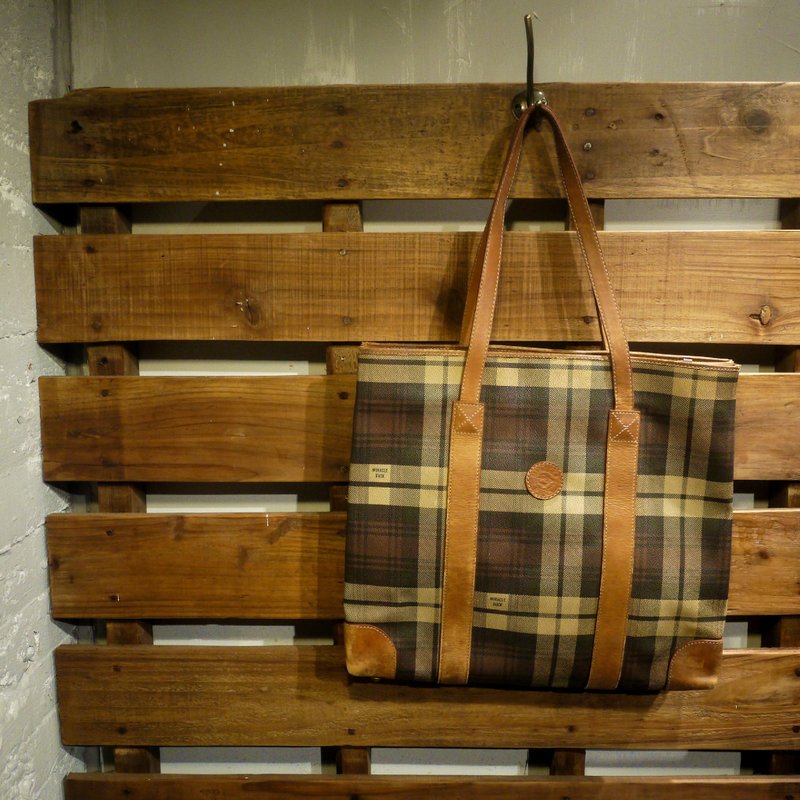 夕卡 Shika // Vintage bag MIRACLE DUCK 直立式托特包 {A2-019} - 侧背包/斜挎包 - 其他材质 橘色