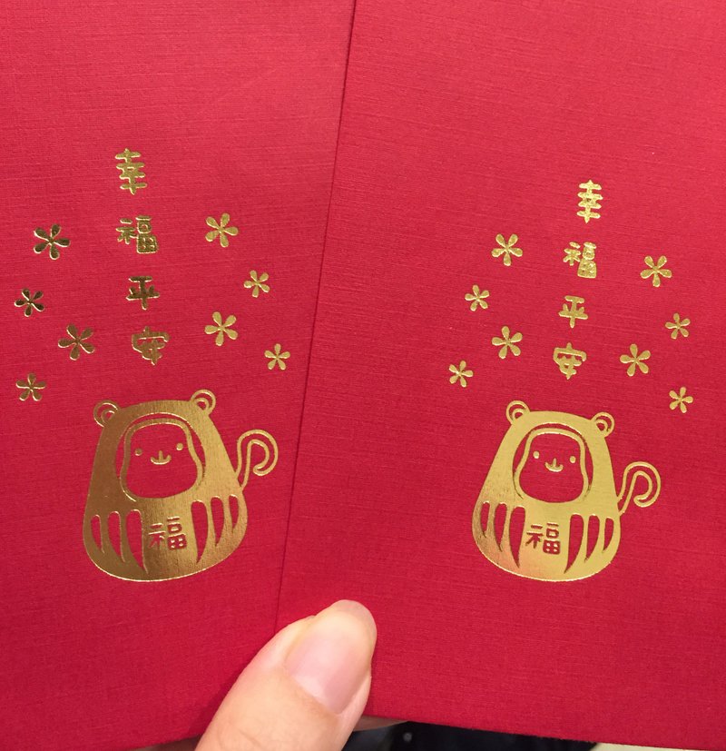 (已售完预购追加中)小福猴 烫金红包袋8入 - 红包/春联 - 纸 红色