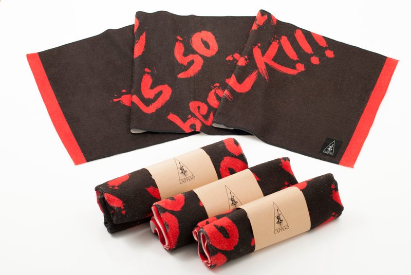 Fuck Beautiful Life 生活他妈美好(他妈红) 运动长巾/毛巾 - 运动配件 - 其他人造纤维 黑色