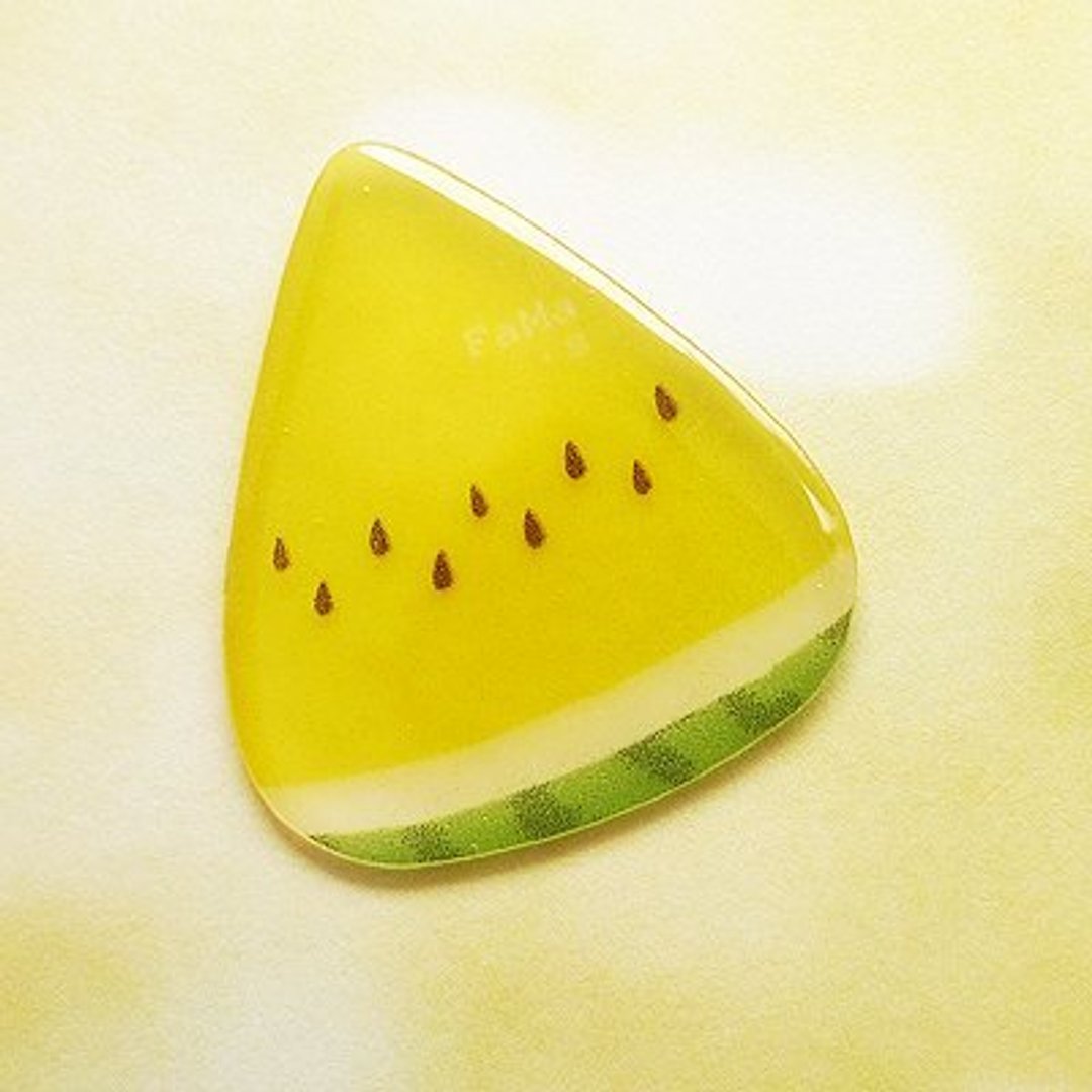 经典热销 FaMa's Pick吉他弹片 好清凉 小玉西瓜 - 吉他配件 - 树脂 黄色