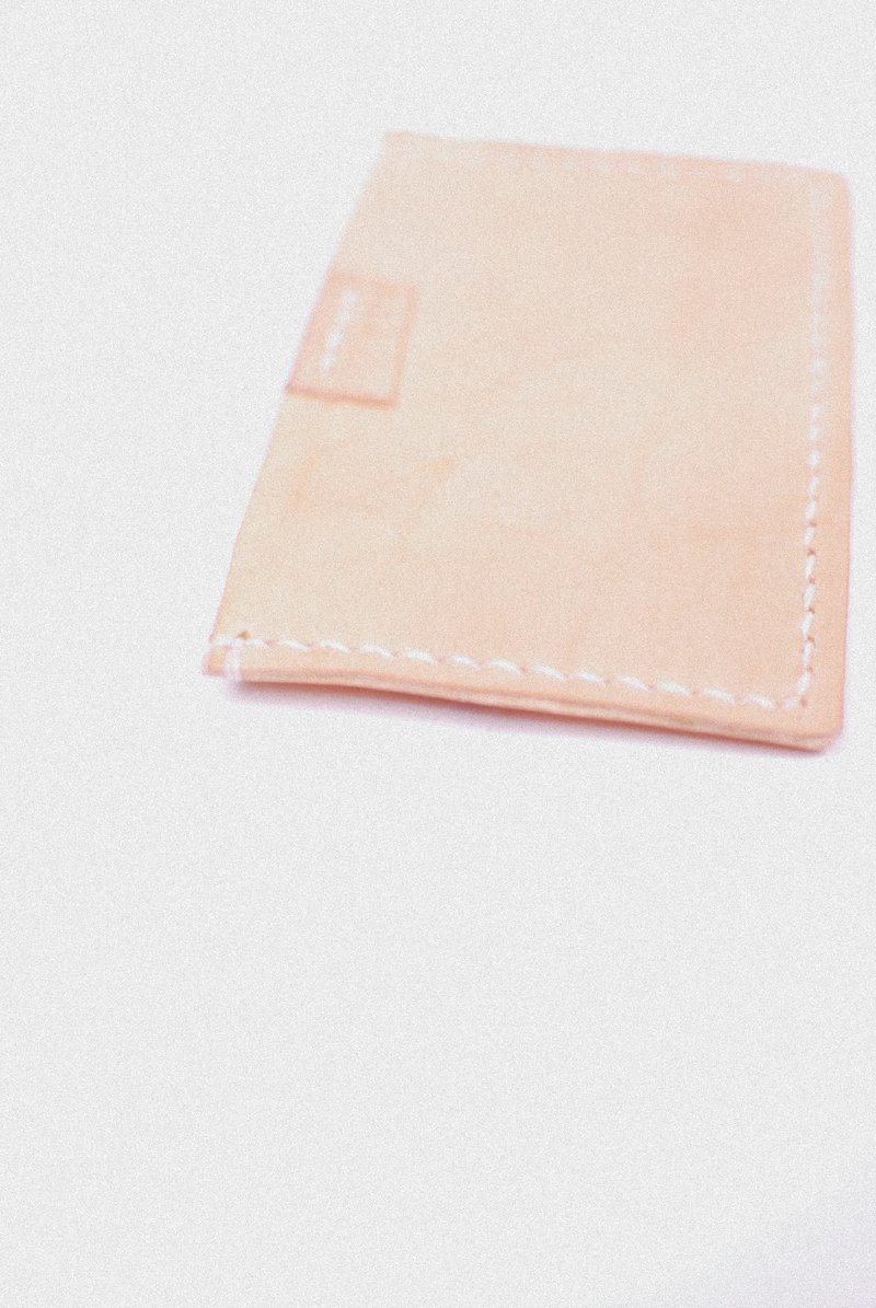 甜蜜的家。卡夹 - 证件套/卡套 - 真皮 金色