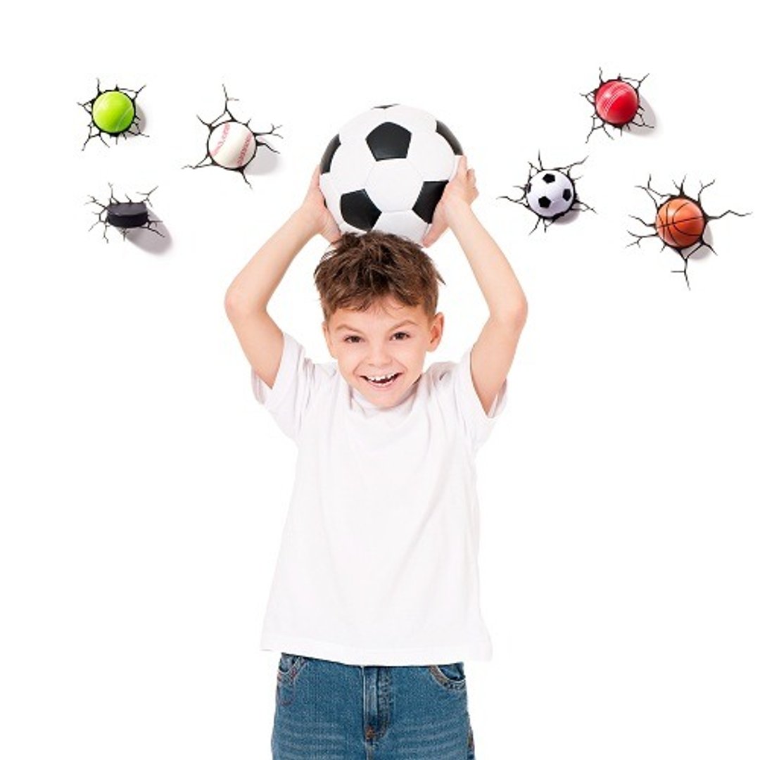 3D Light FX - Sport Series Super Mini Soccer / Basketball - 3D立体造型超级迷你灯 足球/篮球 - 灯具/灯饰 - 塑料 白色