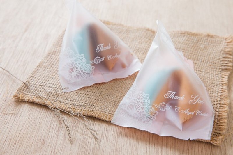C.Angel 【天空蓝幸运饼】婚礼小物 定制化您想说的话语 - 手工饼干 - 新鲜食材 蓝色