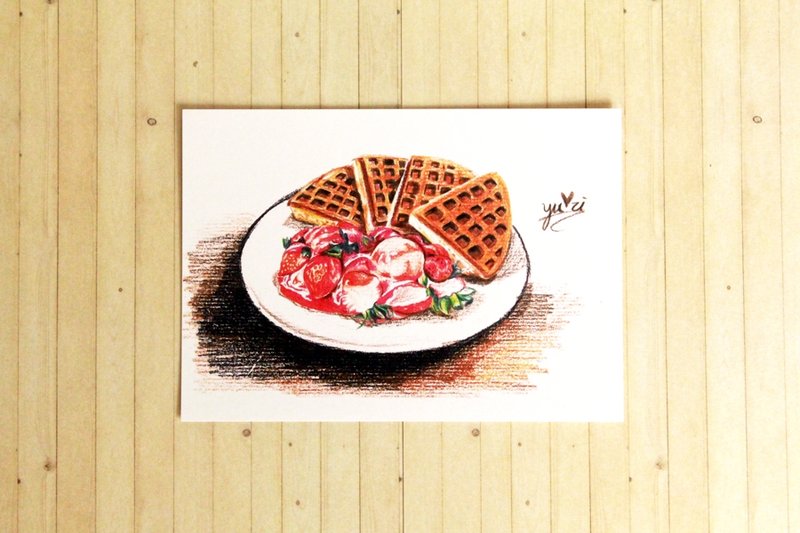 草莓松饼*明信片 - 卡片/明信片 - 纸 