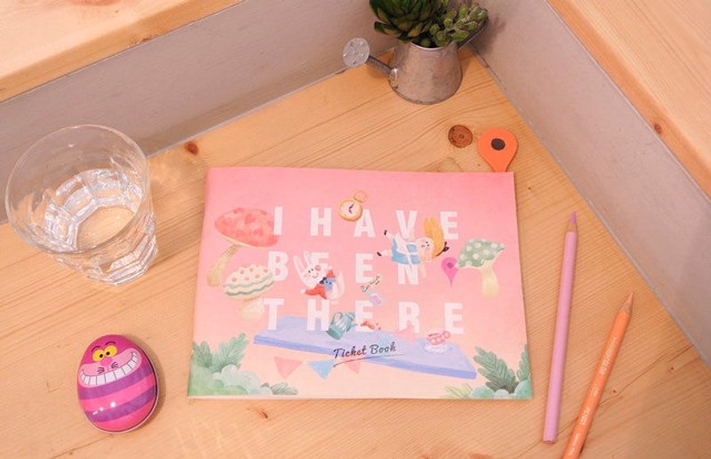 迪梦奇 I Have Been There 打卡票根纪录本 v.2  [梦游仙境] - 笔记本/手帐 - 纸 粉红色